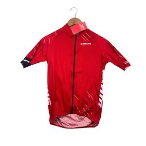 NWT SRAM X World Bicycle Relief Men's Red Cycling Jersey Quarq Race Tour Bike M